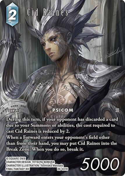 Image for Cid Raines (Full Art) (26-031H) (Gunslinger in the Abyss) - Final Fantasy TCG