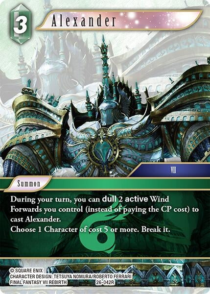 Image for Alexander (26-042R) (Gunslinger in the Abyss) - Final Fantasy TCG