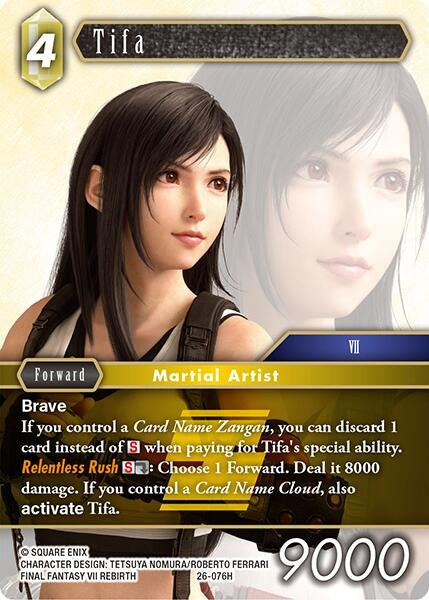 Image for Tifa (26-076H) (Gunslinger in the Abyss) - Final Fantasy TCG