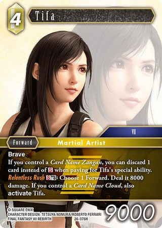 Image for Tifa (26-076H) (Gunslinger in the Abyss) - Final Fantasy TCG