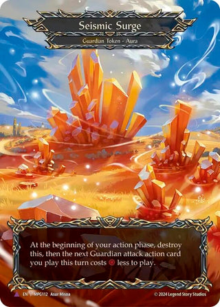 Image for Seismic Surge (Crystal) (Marvel) (MPG112) (Mastery Pack Guardian) - Flesh and Blood TCG