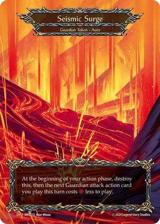Image for Seismic Surge (Lava) (Marvel) (MPG112) (Mastery Pack Guardian) - Flesh and Blood TCG