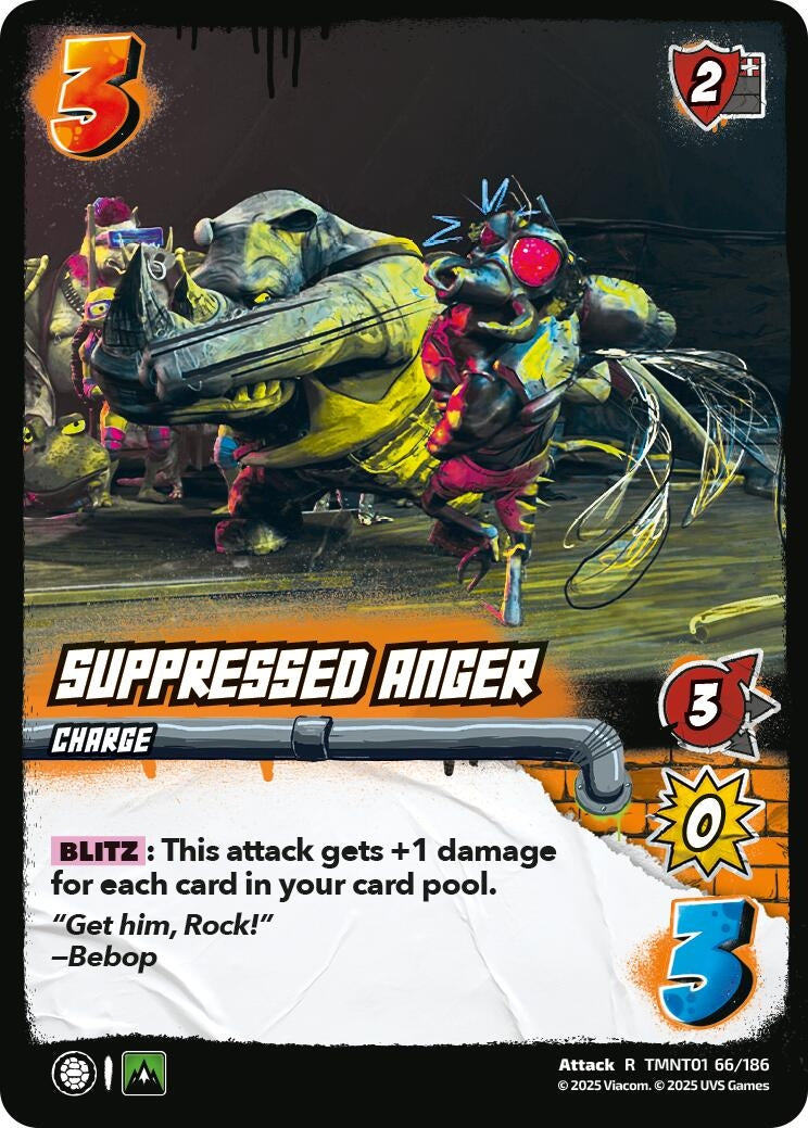 Suppressed Anger (TMNT01 66/186) (Teenage Mutant Ninja Turtles)