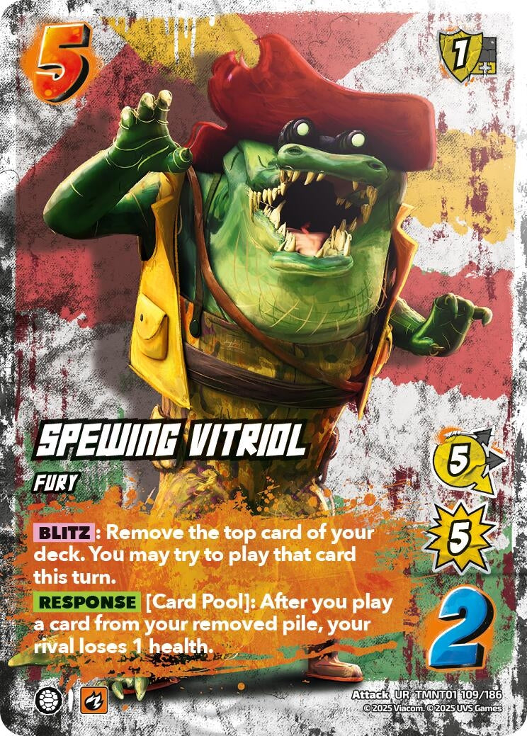 Image for Spewing Vitriol (TMNT01 109/186) (Teenage Mutant Ninja Turtles) - UniVersus