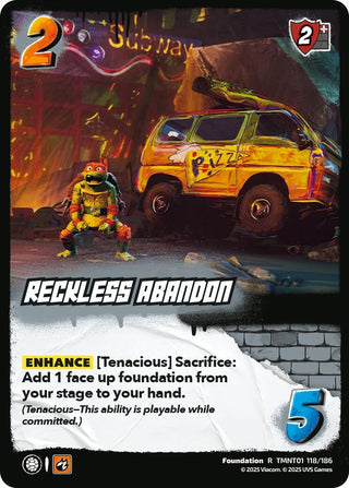 Reckless Abandon (TMNT01 118/186) (Teenage Mutant Ninja Turtles)