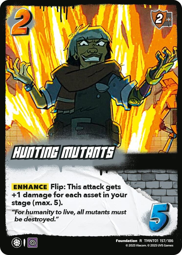 Hunting Mutants (TMNT01 157/186) (Teenage Mutant Ninja Turtles)