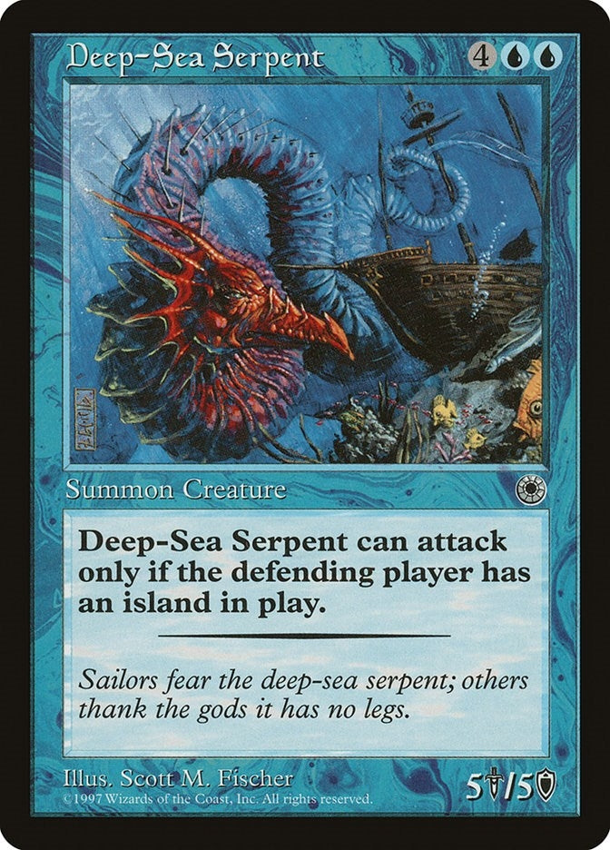 Deep-Sea Serpent [POR] - MTG Single