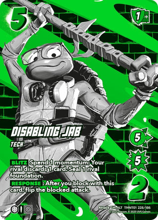 Image for Disabling Jab (Alternate Art) (TMNT01 228/186) (Teenage Mutant Ninja Turtles) - UniVersus