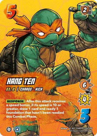 Image for Hang Ten (Alternate Art) (TMNT01 234/186) (Teenage Mutant Ninja Turtles) - UniVersus