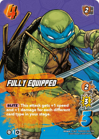 Image for Fully Equipped (Alternate Art) (TMNT01 235/186) (Teenage Mutant Ninja Turtles) - UniVersus