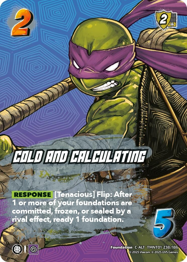 Image for Cold and Calculating (Alternate Art) (TMNT01 238/186) (Teenage Mutant Ninja Turtles) - UniVersus