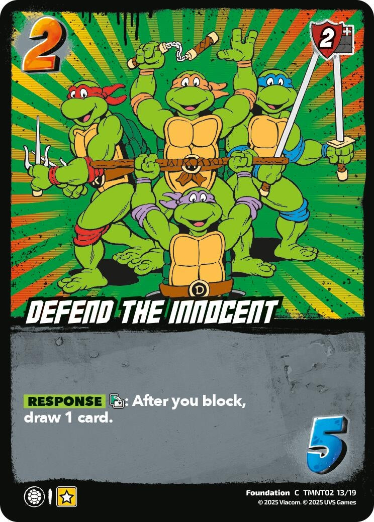 Image for Defend the Innocent (TMNT02) (TMNT02 13/19) (Teenage Mutant Ninja Turtles) - UniVersus