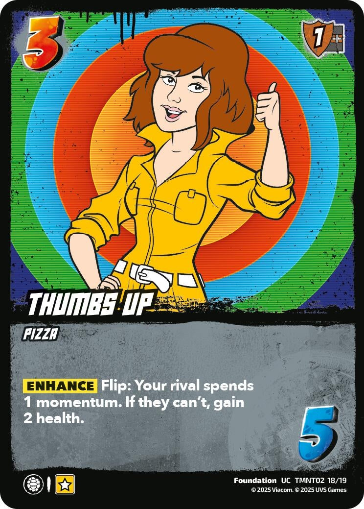 Image for Thumbs Up (TMNT02) (TMNT02 18/19) (Teenage Mutant Ninja Turtles) - UniVersus