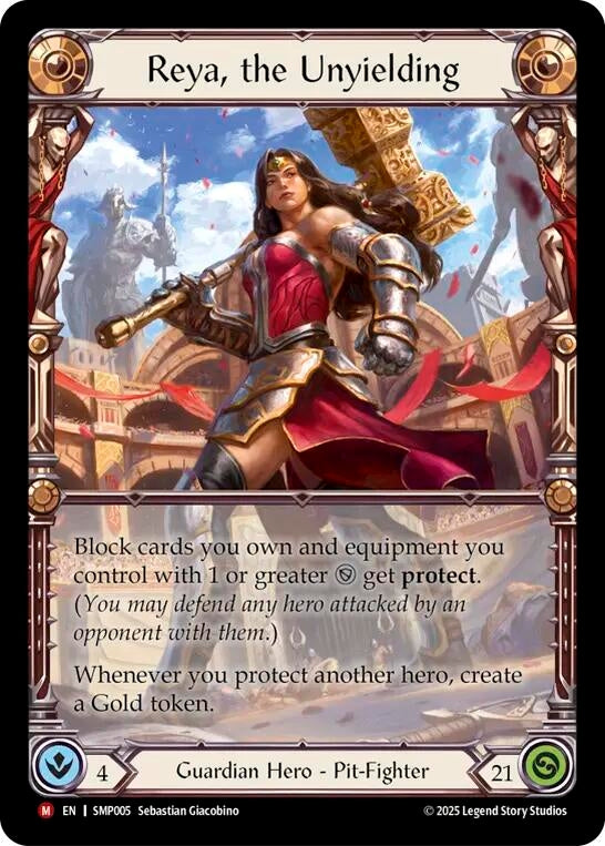 Image for Reya, the Unyielding (SMP005) (Smash Palace) - Flesh and Blood TCG