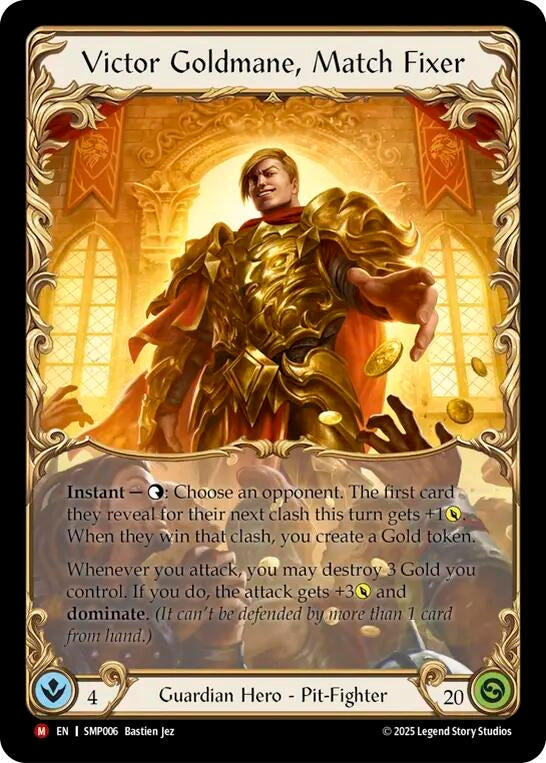 Image for Victor Goldmane, Match Fixer (SMP006) (Smash Palace) - Flesh and Blood TCG