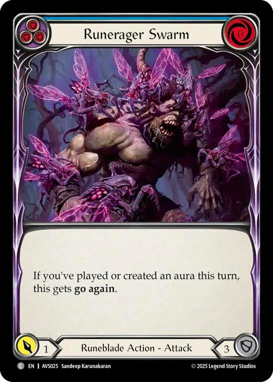 Image for Runerager Swarm (Blue) (AVS025) (Armory Deck: Legends Viserai) - Flesh and Blood TCG
