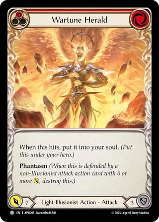 Image for Wartune Herald (Red) (APR008) - Flesh and Blood TCG