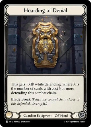 Hoarding of Denial (MPG009) (Mastery Pack Guardian)