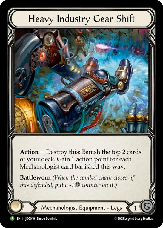 Image for Heavy Industry Gear Shift - JDG049 (JDG049) (Flesh and Blood: Promo Cards) - Flesh and Blood TCG