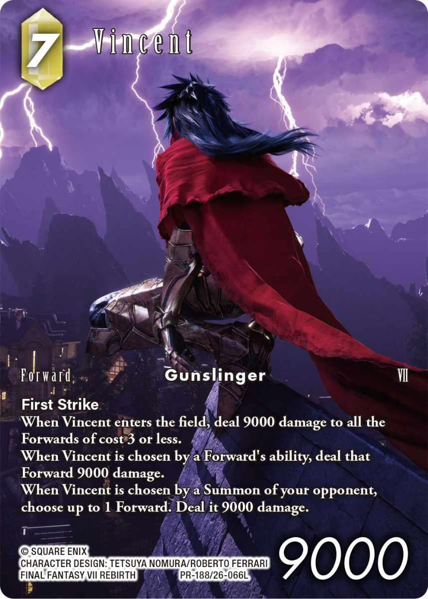 Image for Vincent (Full Art) (PR-188/26-066L) (Gunslinger in the Abyss) - Final Fantasy TCG