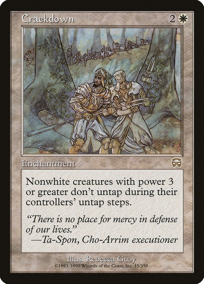 Crackdown (15) [MMQ] - MTG Single