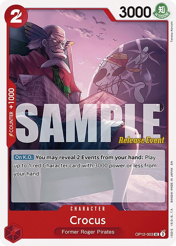 Image for Crocus (OP12-003) (Legacy of the Master Release Event Cards) - One Piece Card Game
