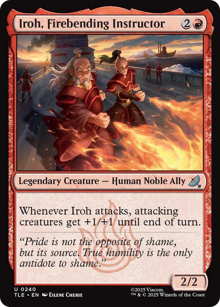 Image for Iroh, Firebending Instructor (240) (Avatar: The Last Airbender: Eternal-Legal) - Magic: The Gathering