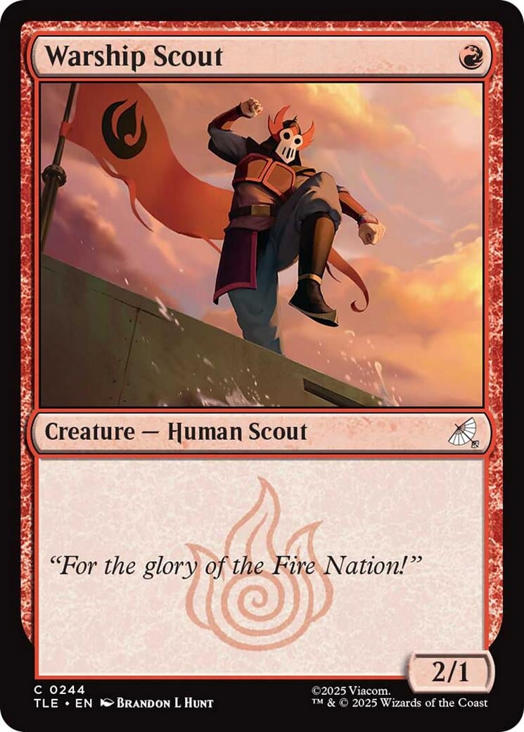 Image for Warship scout (244) (Avatar: The Last Airbender: Eternal-Legal) - Magic: The Gathering