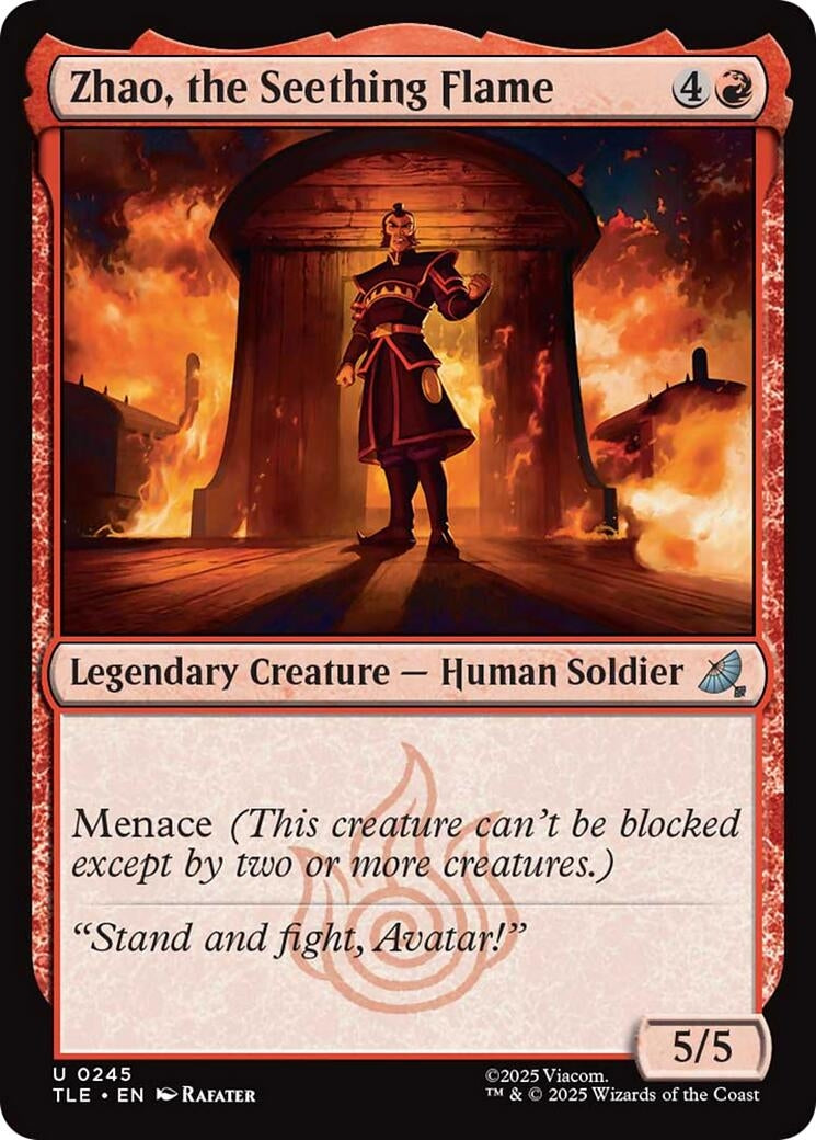 Image for Zhao, the Seething Flame (245) (Avatar: The Last Airbender: Eternal-Legal) - Magic: The Gathering