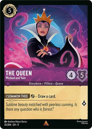 Image for The Queen - Wicked and Vain (35/204) (Fabled) - Disney Lorcana