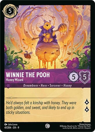 Image for Winnie the Pooh - Hunny Wizard (41/204) (Fabled) - Disney Lorcana