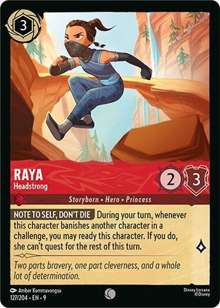 Image for Raya - Headstrong (127/204) (Fabled) - Disney Lorcana