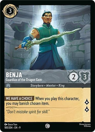 Image for Benja - Guardian of the Dragon Gem (180/204) (Fabled) - Disney Lorcana