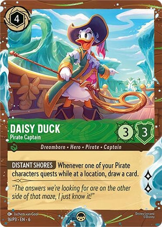Image for Daisy Duck - Pirate Captain (Disney Cruise Promo) (16/P3) (Disney Lorcana Promo Cards) - Disney Lorcana