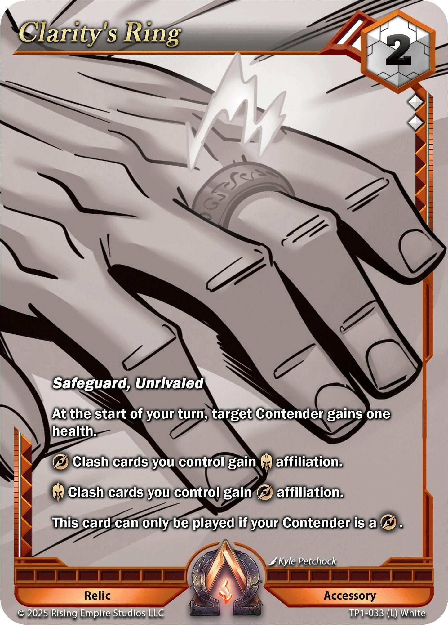 Clarity's Ring (Monochrome) (TP1-033) (Spoils of the Forgotten)