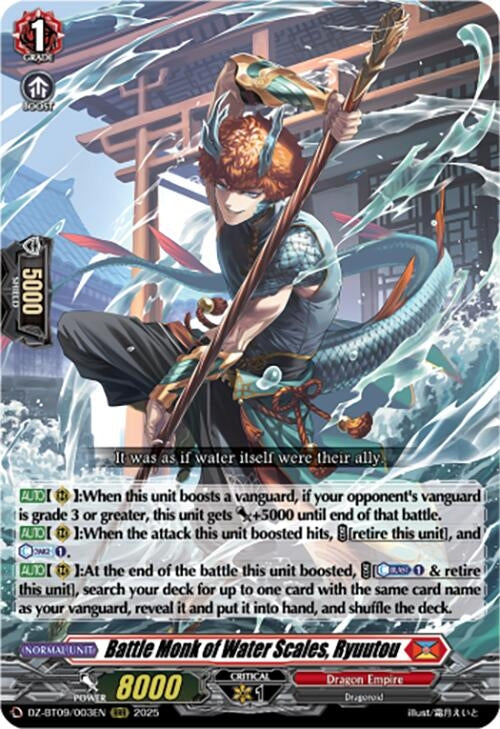 Image for Battle Monk of Water Scales, Ryuutou (DZ-BT09/003EN) (DZ-BT09: Super Brave Detonation) - Cardfight Vanguard