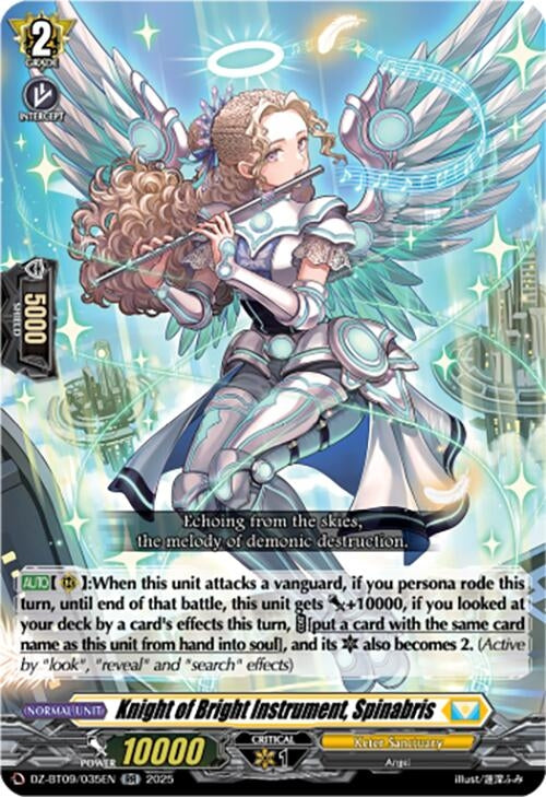 Image for Knight of Bright Instrument, Spinabris (DZ-BT09/035EN) (DZ-BT09: Super Brave Detonation) - Cardfight Vanguard