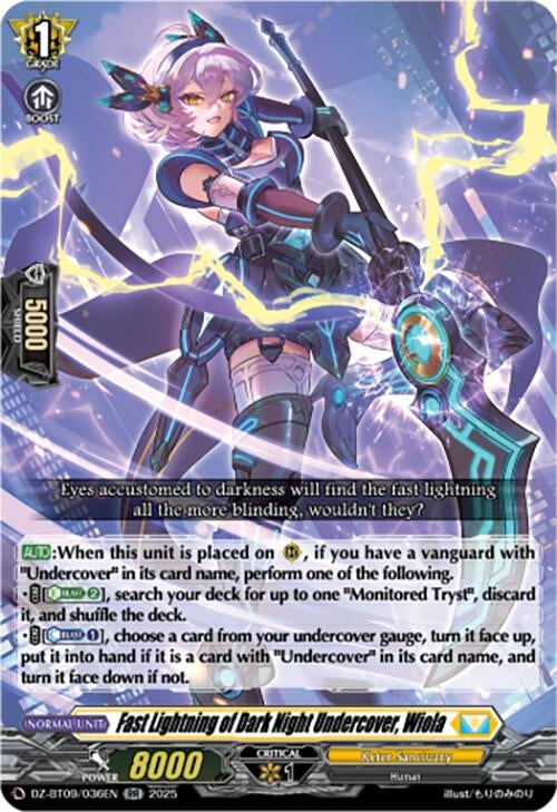 Image for Fast Lightning of Dark Night Undercover, Wiola (DZ-BT09/036EN) (DZ-BT09: Super Brave Detonation) - Cardfight Vanguard