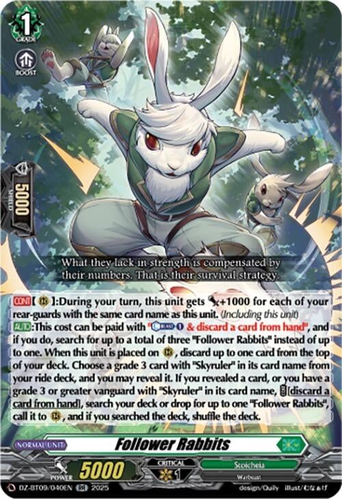 Image for Follower Rabbits (DZ-BT09/040EN) (DZ-BT09: Super Brave Detonation) - Cardfight Vanguard