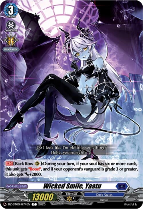 Image for Wicked Smile, Yaatu (DZ-BT09/074EN) (DZ-BT09: Super Brave Detonation) - Cardfight Vanguard