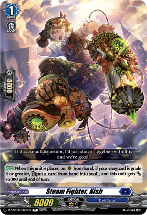 Image for Steam Fighter, Kish (DZ-BT09/078EN) (DZ-BT09: Super Brave Detonation) - Cardfight Vanguard