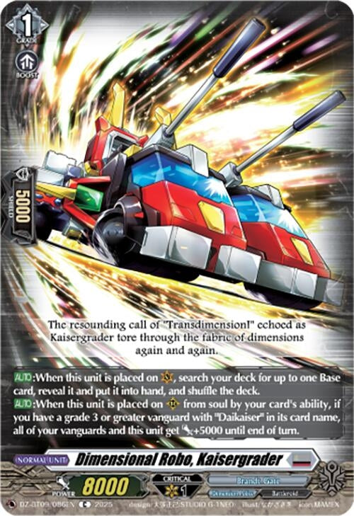 Image for Dimensional Robo, Kaisergrader (DZ-BT09/086EN) (DZ-BT09: Super Brave Detonation) - Cardfight Vanguard