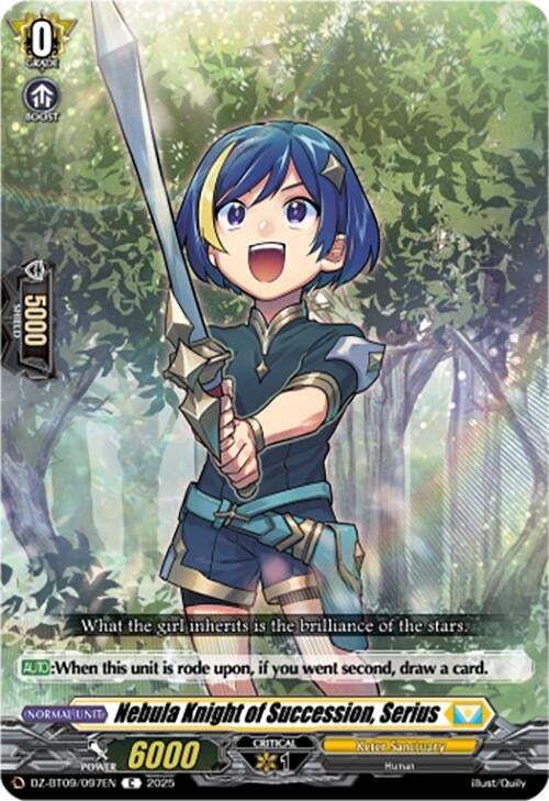 Image for Nebula Knight of Succession, Serius (DZ-BT09/097EN) (DZ-BT09: Super Brave Detonation) - Cardfight Vanguard