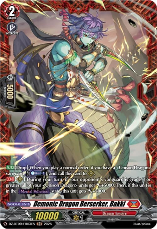 Image for Demonic Dragon Berserker, Bakki (FR) (DZ-BT09/FR03EN) (DZ-BT09: Super Brave Detonation) - Cardfight Vanguard