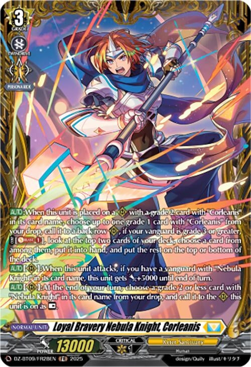Image for Loyal Bravery Nebula Knight, Corleanis (FR) (DZ-BT09/FR28EN) (DZ-BT09: Super Brave Detonation) - Cardfight Vanguard
