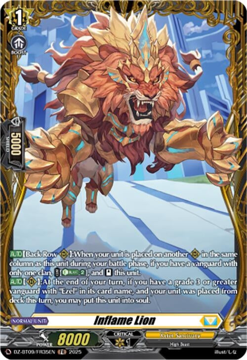 Image for Inflame Lion (FR) (DZ-BT09/FR35EN) (DZ-BT09: Super Brave Detonation) - Cardfight Vanguard