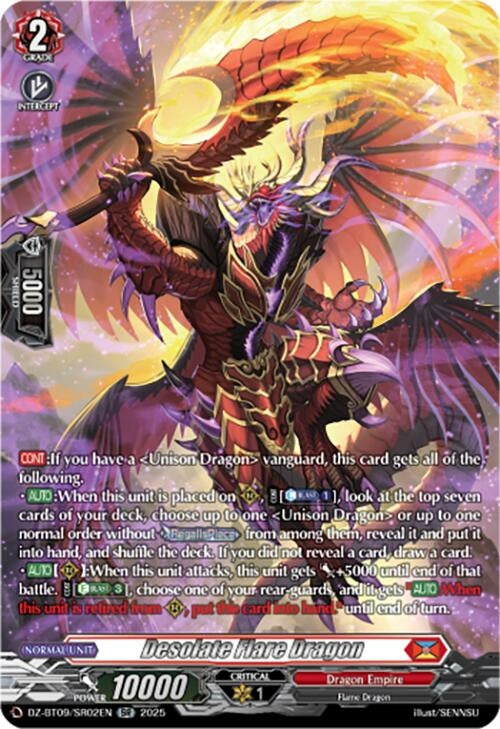 Image for Desolate Flare Dragon (SR) (DZ-BT09/SR02EN) (DZ-BT09: Super Brave Detonation) - Cardfight Vanguard