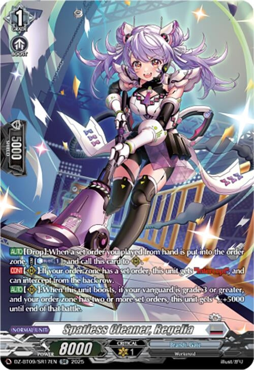 Image for Spatless Cleaner, Regelia (SR) (DZ-BT09/SR17EN) (DZ-BT09: Super Brave Detonation) - Cardfight Vanguard