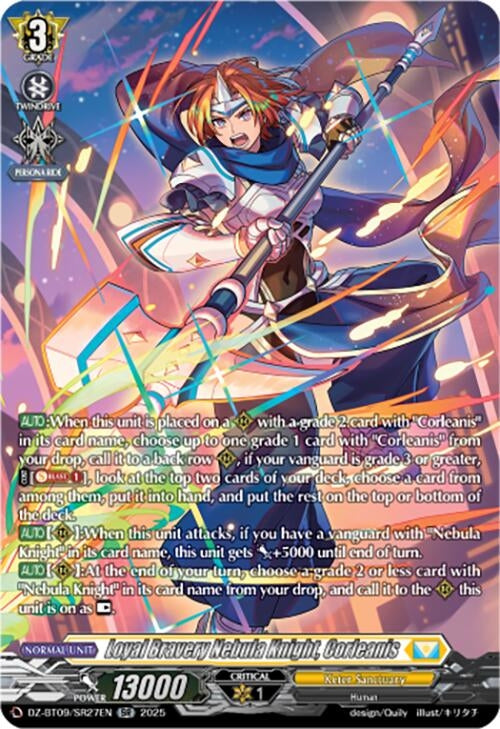 Image for Loyal Bravery Nebula Knight, Corleanis (SR) (DZ-BT09/SR27EN) (DZ-BT09: Super Brave Detonation) - Cardfight Vanguard