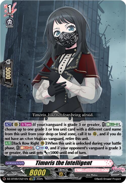 Image for Timoris the Intelligent (EXRRR) (DZ-BT09/EX21EN) (DZ-BT09: Super Brave Detonation) - Cardfight Vanguard
